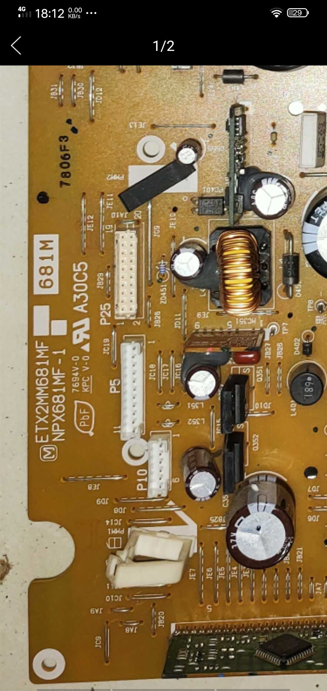 ETX2MM681MF STROMVERSORGUNG FÜR PANASONIC GENUINE TH-42PZ70BA